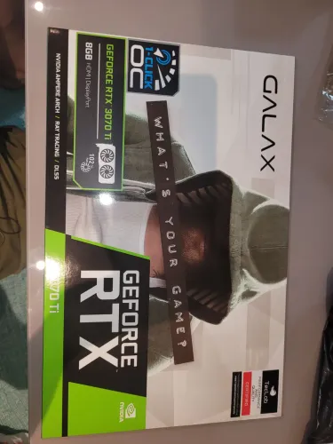 Placa vídeo Galax GeForce RTX 3070 Ti 1-Click OC