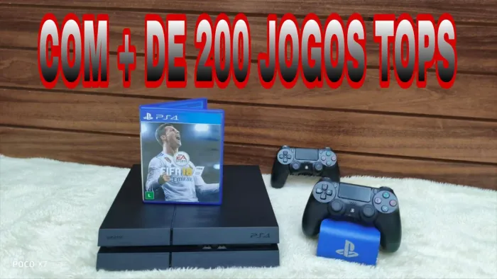 Ps4 + 200 jogos tops