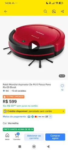 Robô aspirador mondial