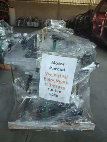 Motor parcial Volkswagen Virtus NIVUS T-Cross polo 1.0 3cc 2019