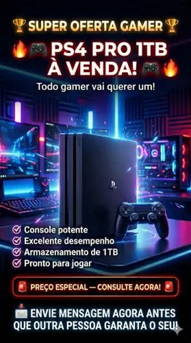Venda do Ps4 Pro 1TB