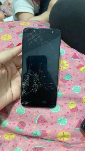 Samsung J6 TELA TRINCADA E BOTÃO POWER AFUNDADO