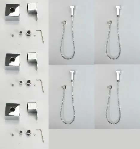 4 Duchas higienicas e 3 acabamentos para registro com riscos e amassados