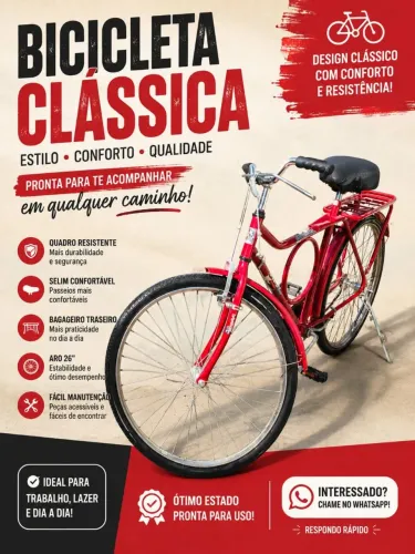 Bicicleta Barra Forte 