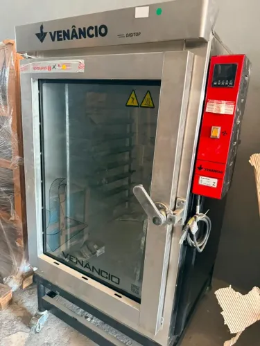 Forno padaria turbo 10 esteiras a gás venancio NOVO SEM USO.
