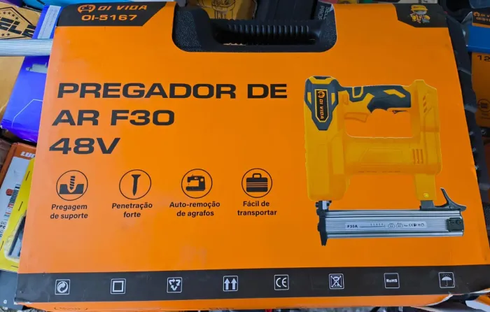 Pregador grampeador profissional bateria