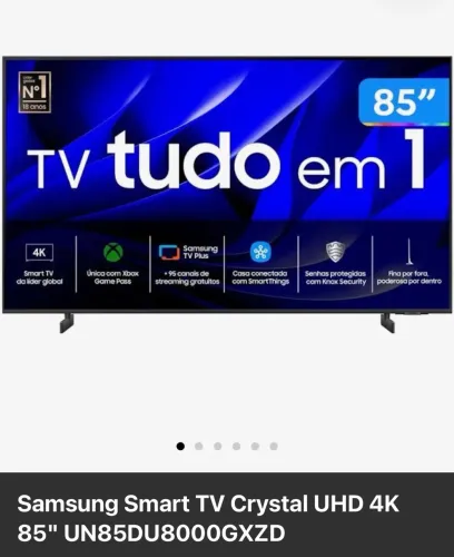TV de 85 polegadas