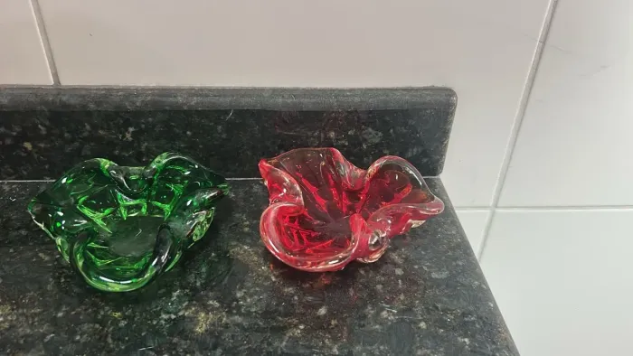 Cinzeiros em cristal Murano