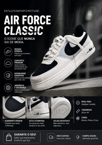 Tênis Nike Air Force linha Premium