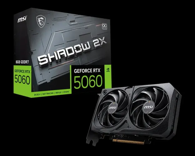 [NOVA] Placa de Vídeo MSI GeForce RTX 5060 8G SHADOW 2X OC com NF e 3 anos de garantia