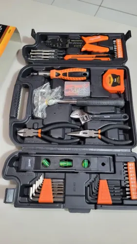 Manutenção, Serviços gerais - KIT FERRAMENTAS COM 129 PEÇAS (novo) COM MALETA