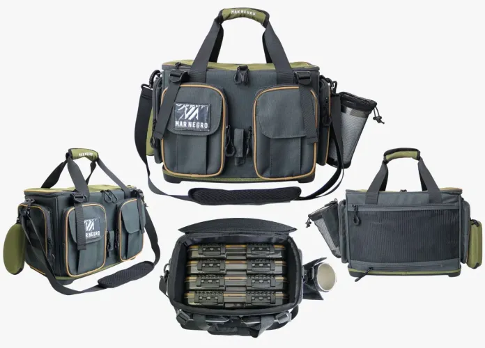 BOLSA DE PESCA ANGLERS PRO + 4 CAIXAS DE ISCAS