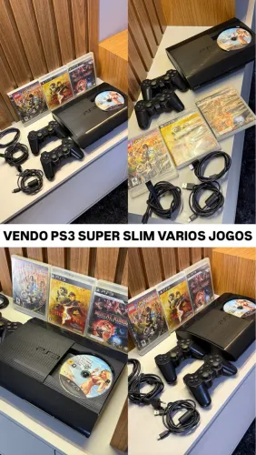 Ps3 Super Slim com Jogos e controle