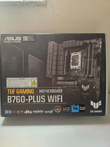 Placa mae ASUS TUF Gaming B760-PLUS Wifi Intel LGA 1700, ATX, PCIe 5.0, DDR5 - Lacrado