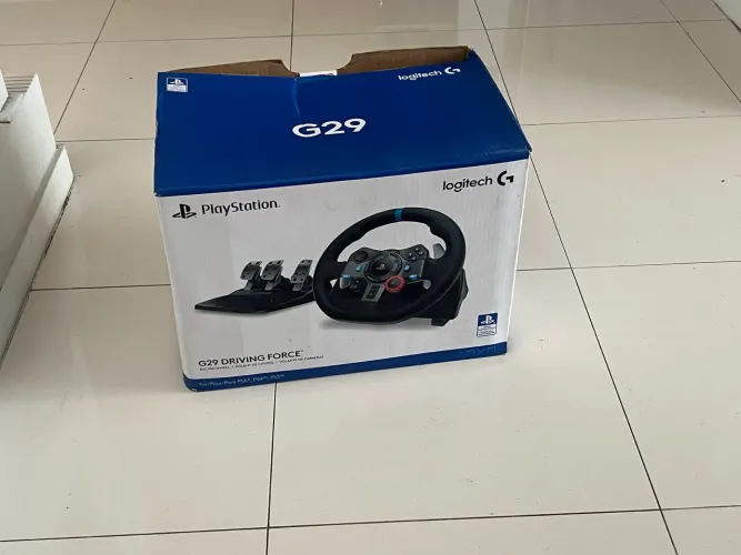 Volante Gamer Logitech G29 Driving Force/PS3/PS4/PS5 e PC /Usado poucas vezes/ Excelente