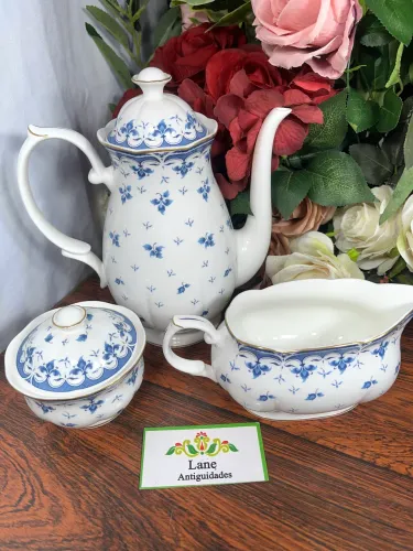 Trio Porcelana Royal Bone
