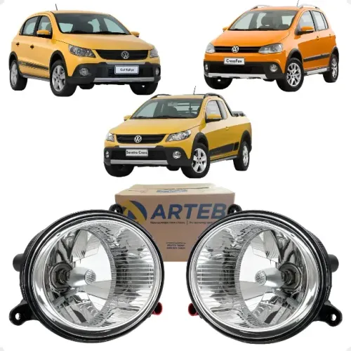 Par Farol Milha Arteb Crossfox Fox Gol Rallye Saveiro Cross