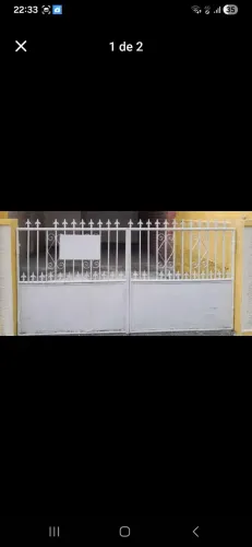 Portão social e de garagem