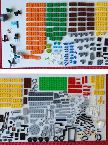 Lote de Lego - 406 peças sortidas originais e 30 genéricas