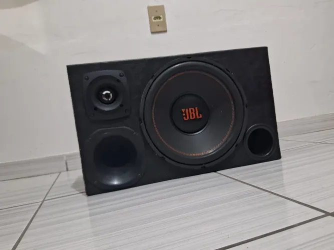 CAIXA DE SOM JBL 12 POLEGADAS + AMPLIFICADOR TL1500