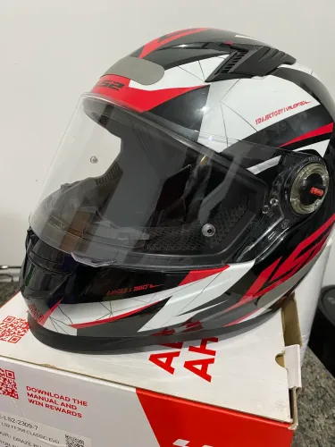 CAPACETE LS2 CLASSIC DRAZE VERMELHO