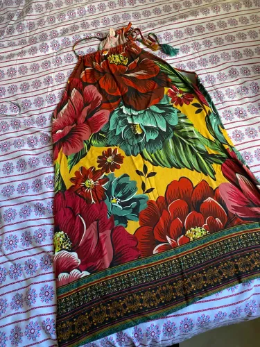 vestido curto farm floral, tamanho m.  super conservado.
