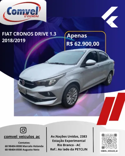 Fiat Cronos Drive 1.3 8V Flex 2019