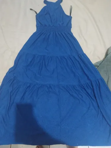 Vestido longo azul M