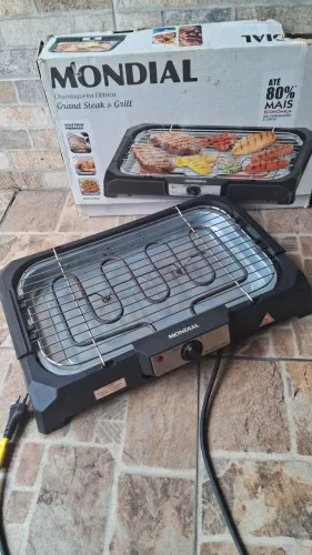 Churrasqueira eletrica mondial grand steak griil ótimo estado