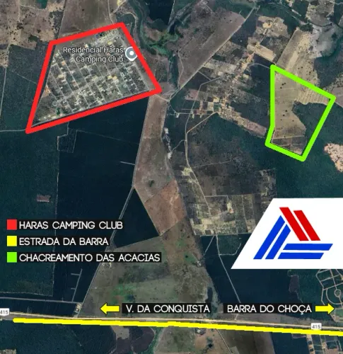 Chacaras de 1 a 2mil m2