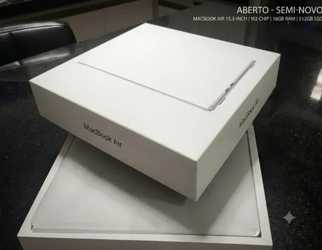 Notebook Apple MacBook Air 2026 Apple M5 / Memória 16GB / SSD 512GB / 15.3"
