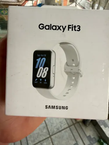 SmartWatch Samsung Galaxy Fit3 relogio novo cor prata