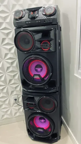 SÓ VENDA - SOM LG XBOOM CL98 PRATICAMENTE ZERO COM 3.500 WATTS RMS BLUETOOTH COMPLETO