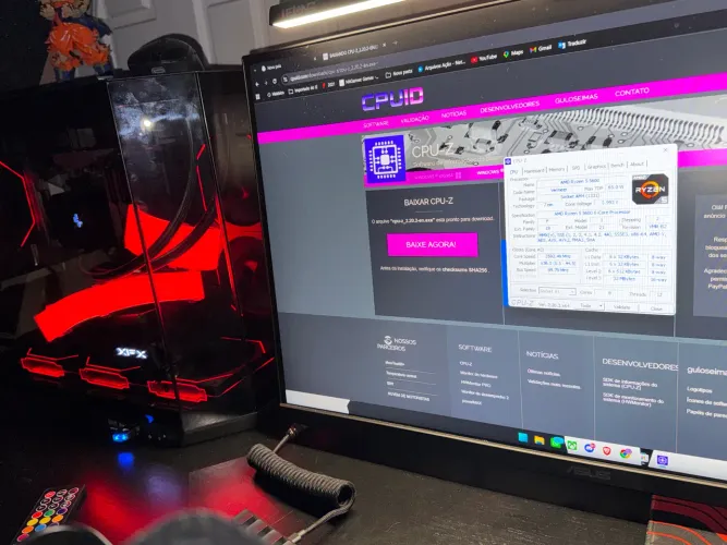 Ryzen 5 5600 - acompanha nota e ainda está na garantia.