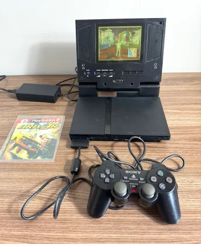 Ps2 slim + tela LCD 