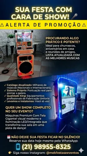 Karaokê para sua festa