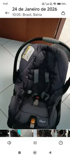 Base mais cadeirinha para auto. Usado mas, quase NOVO!