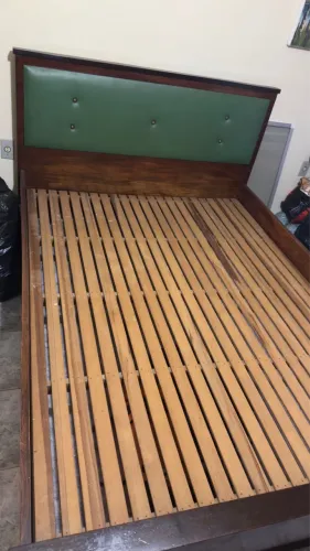 Cama casal madeira maciça 