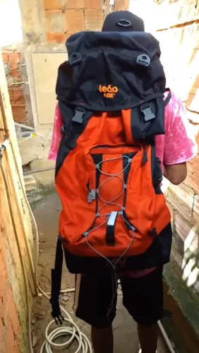 Mochila de viagem trilhas&rumos 80l