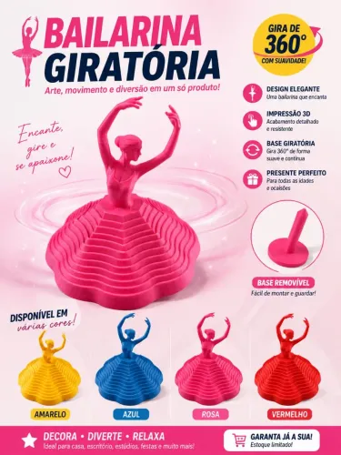 Bailarina Giratória decorativa