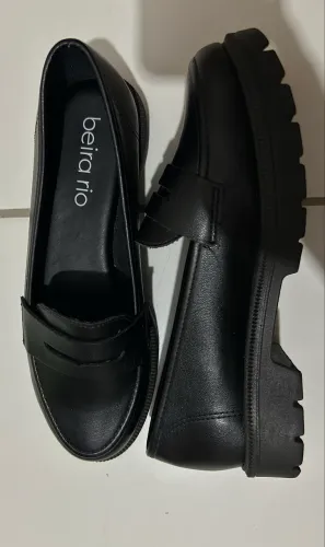 Sapato sapatilha feminino com salto para escola militar