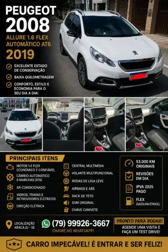 Peugeot 2008 Allure 1.6 Flex 16V 5P Aut. 2019