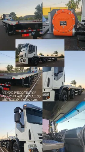 VENDO IVECO TECTOR 240E25 PLATAFORMA 11.30 METROS VALOR 360 MIL