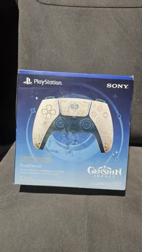 Controle genshim impact ps5 novo lacrado caixa com detalhes