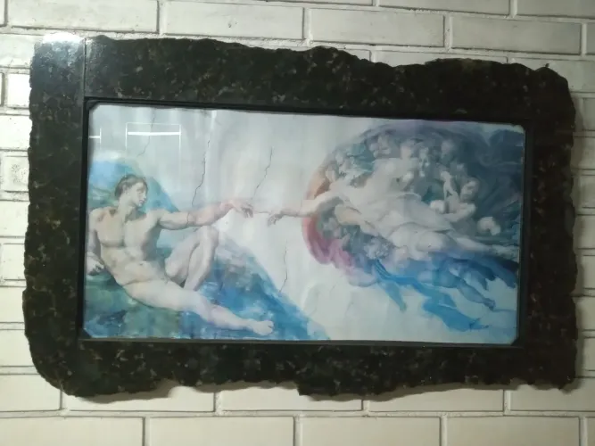 Quadro, granito e ferro, 86*53