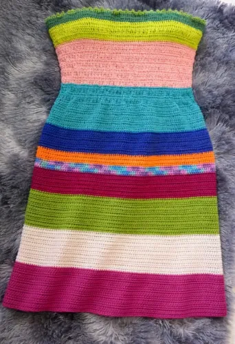 Vestido Virgínia de crochê 