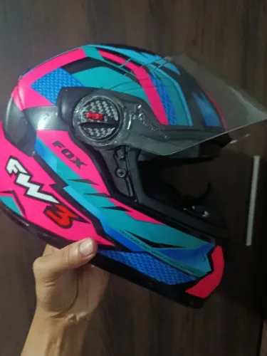 CAPACETE FW3 FOX COM OCULOS FEMININO