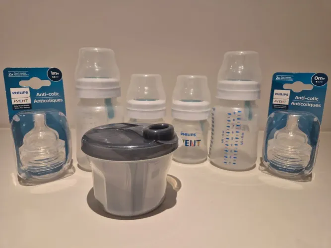 Kit de mamadeiras e bicos Philips Avent Novo