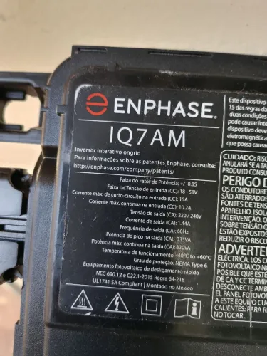 Micro inversor solar iQ7AM Enphase