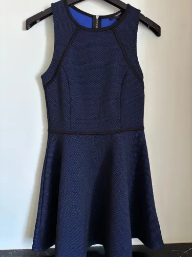 Vestido Azul Estruturado Forever 21 | Rodado | Tam M